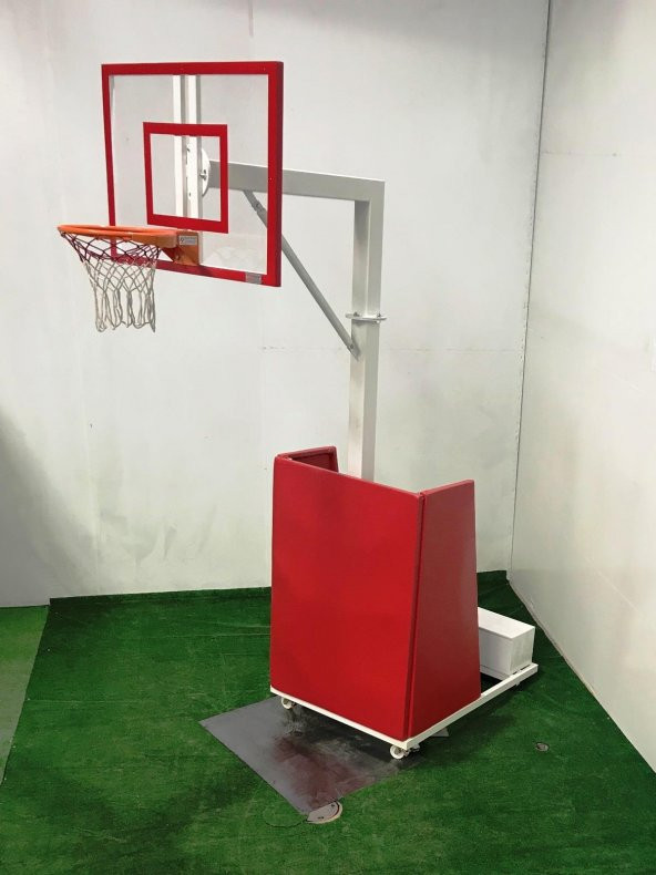 Adelinspor Premium Seyyar Basketbol Potası 90*120 10 mm Cam Panya ürün görseli 1