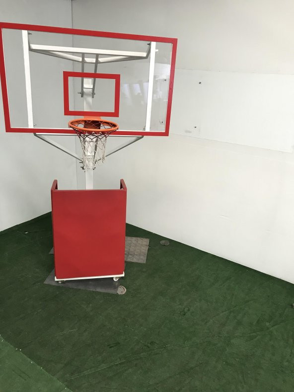 Adelinspor Seyyar Basketbol Potası Yükseklik Ayarlı 15 mm Cam ürün görseli 1