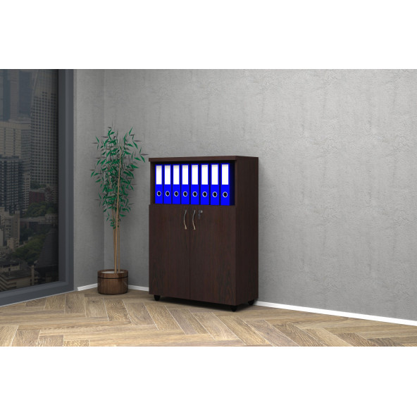 VENA YARIM KAPAK OFİS DOSYA DOLAP 80x35x115h ürün görseli 1