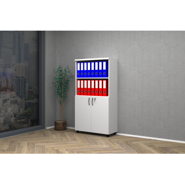 VENA YARIM KAPAK OFİS DOSYA DOLABI 80x35x150h ürün görseli 1