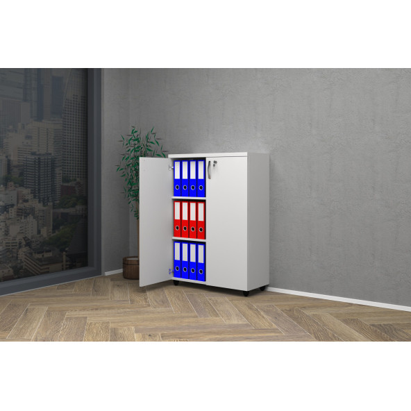VENA TAM KAPAK OFİS DOSYA DOLABI 80x35x115h - Resim 2