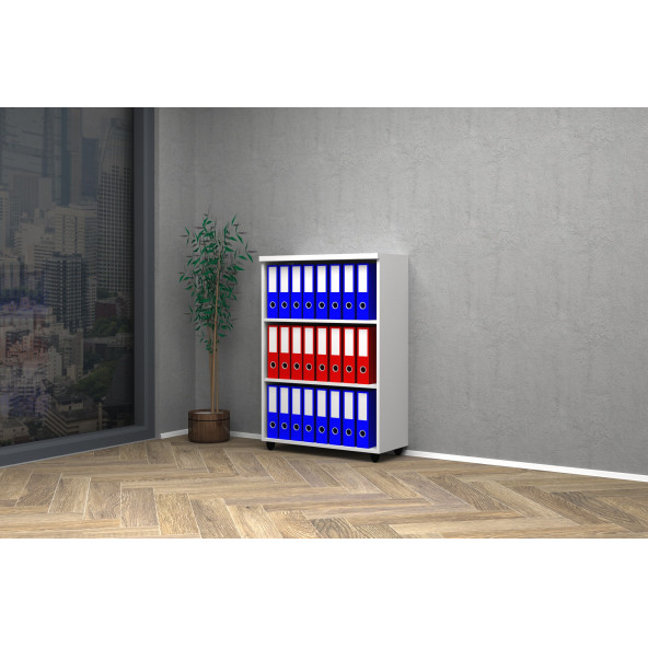 VENA RAFLI OFİS DOSYA DOLABI 80x35x115h ürün görseli 1