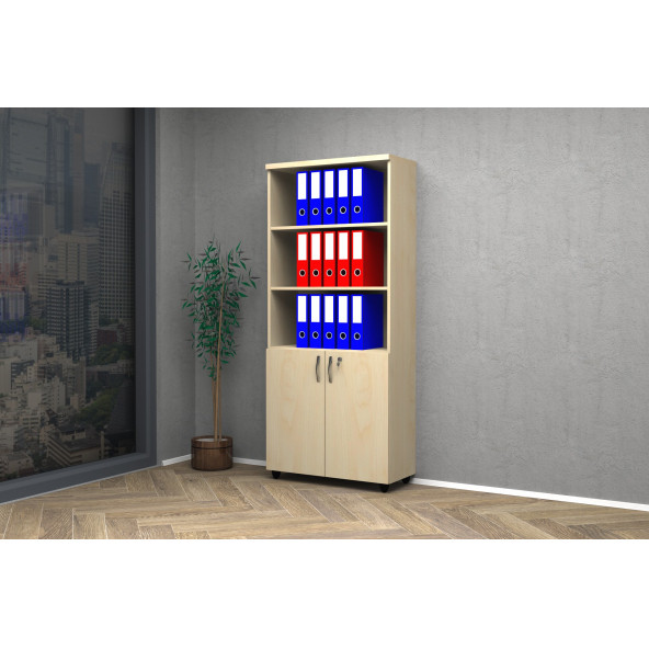 VENA YARIM KAPAK OFİS DOSYA DOLABI 80x35x185 ürün görseli 1