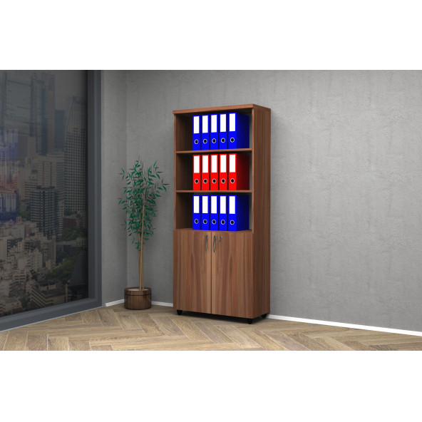VENA YARIM KAPAK OFİS DOSYA DOLABI 80x35x185 ürün görseli 1