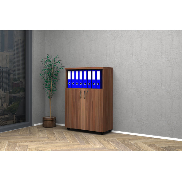 VENA YARIM KAPAK OFİS DOSYA DOLABI 80x35x115 ürün görseli 1