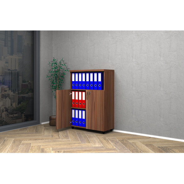 VENA YARIM KAPAK OFİS DOSYA DOLABI 80x35x115 - Resim 2