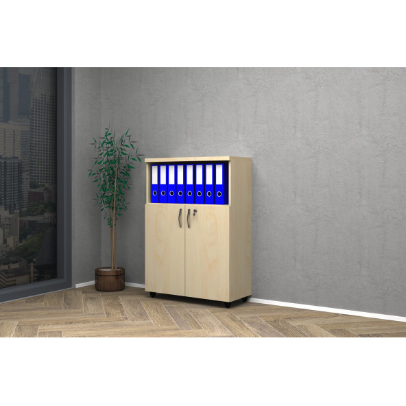 VENA YARIM KAPAK OFİS DOSYA DOLABI 80x35x115 ürün görseli 1