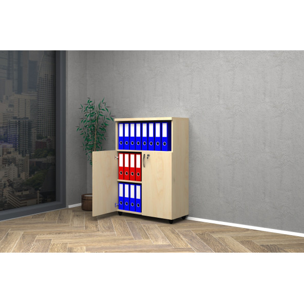 VENA YARIM KAPAK OFİS DOSYA DOLABI 80x35x115 - Resim 2