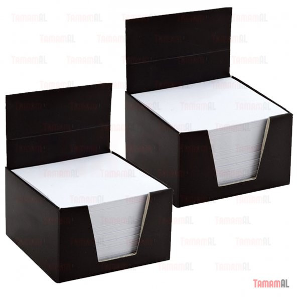 2 ADET Küp BLOKNOT 500 Yaprak 85x85 mm Kare1.hamur Beyaz kağıt ürün görseli 1