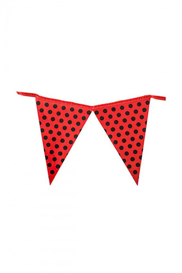 FLAMA SİYAH PUANLI KIRMIZI ürün görseli 1