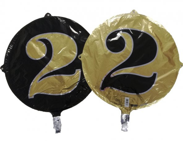 FOLYO BALON RAKAM 2 ÇİFT TARAFLI GOLD-SİYAH 18 (DÜ 15TL) ürün görseli 1