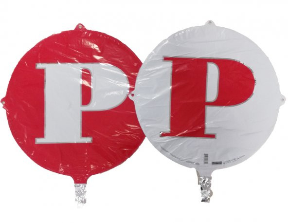 FOLYO BALON HARF P KIRMIZI-BEYAZ 18  (DÜ 15TL) ürün görseli 1
