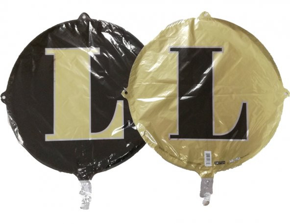 FOLYO BALON HARF L GOLD-SİYAH 18 (DÜ 15TL) ürün görseli 1