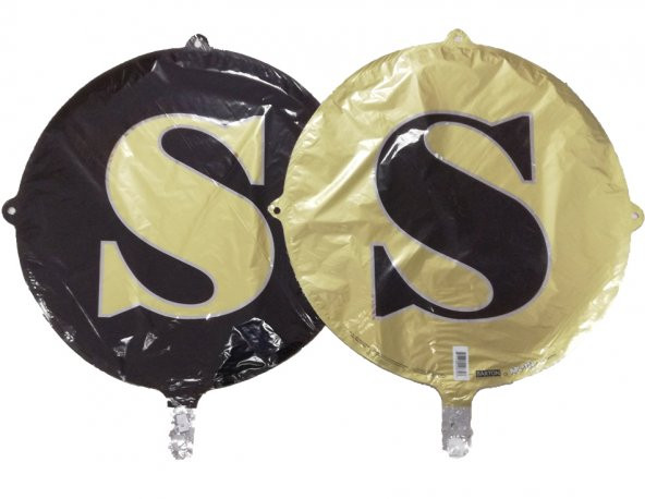 FOLYO BALON HARF S GOLD-SİYAH 18  (DÜ 15TL) ürün görseli 1
