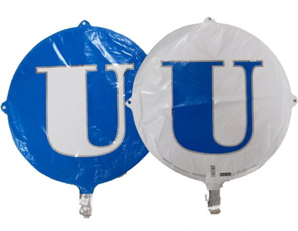 FOLYO BALON HARF U MAVİ-BEYAZ 18  (DÜ 15TL) ürün görseli 1