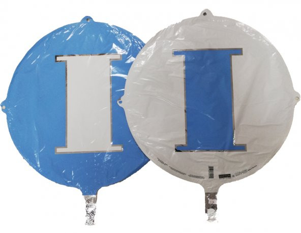 FOLYO BALON HARF I AÇIK MAVİ-BEYAZ 18 (DÜ 15TL) ürün görseli 1