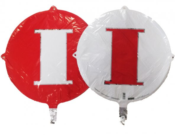 FOLYO BALON HARF I KIRMIZI-BEYAZ 18 (DÜ 15TL) ürün görseli 1