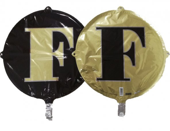 FOLYO BALON HARF F GOLD-SİYAH 18 (DÜ 15) ürün görseli 1