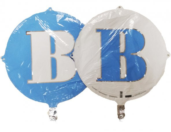 FOLYO BALON HARF B ÇİFT TARAFLI AÇIK MAVİ 18 (DÜ 15TL) ürün görseli 1