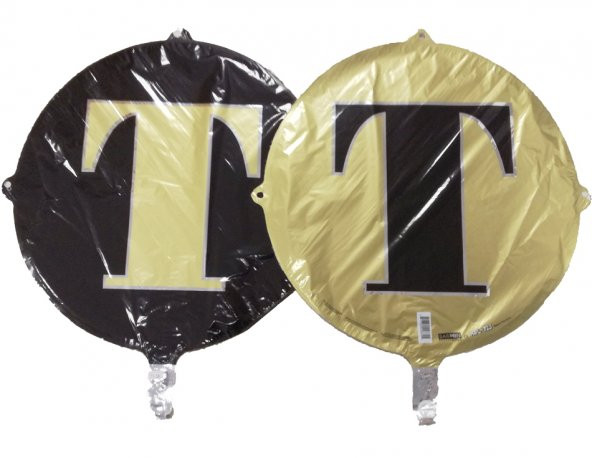 FOLYO BALON HARF T GOLD-SİYAH 18  (DÜ 15TL) ürün görseli 1