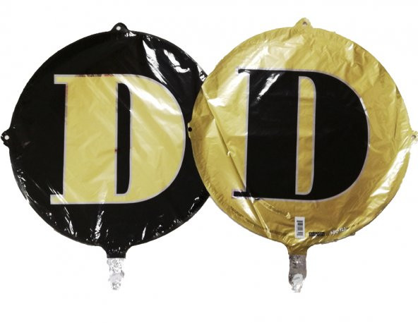 FOLYO BALON HARF D GOLD-SİYAH 18 (DÜ 15TL) ürün görseli 1