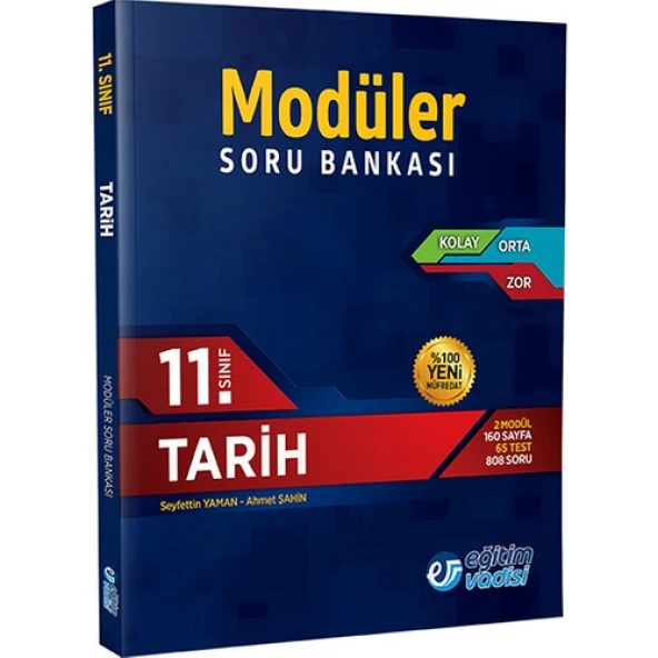Eğitim Vadisi Yayınları 11.Sınıf Tarih Modüler Soru Bankası ürün görseli 1