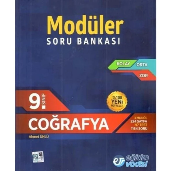 Eğitim Vadisi Yayınları 9.Sınıf Coğrafya Modüler Soru Bankası ürün görseli 1