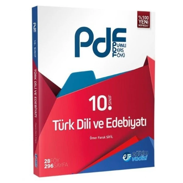 Eğitim Vadisi Yayınları 10.Sınıf Edebiyatı Planlı Ders Föyü ( PDF) ürün görseli 1