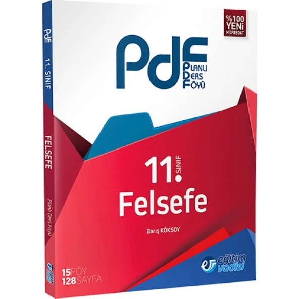 Eğitim Vadisi Yayınları 11.Sınıf Felsefe Planlı Ders Föyü ( PDF) ürün görseli 1