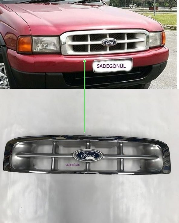 ÖN PANJUR FORD RANGER 1999-2001 NİKEL ARMALI ürün görseli 1