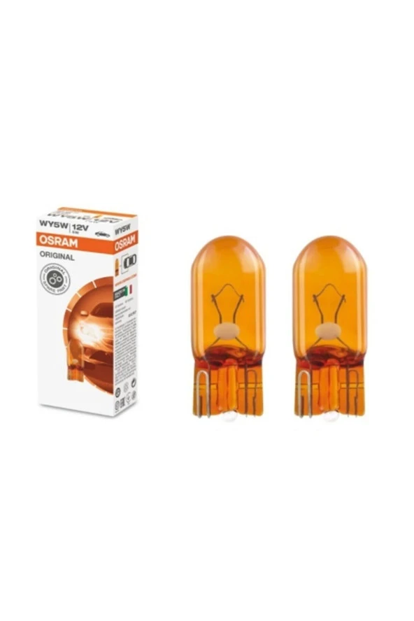 Osram T10 Turuncu Dipsiz Park Ampul Seti - Resim 2