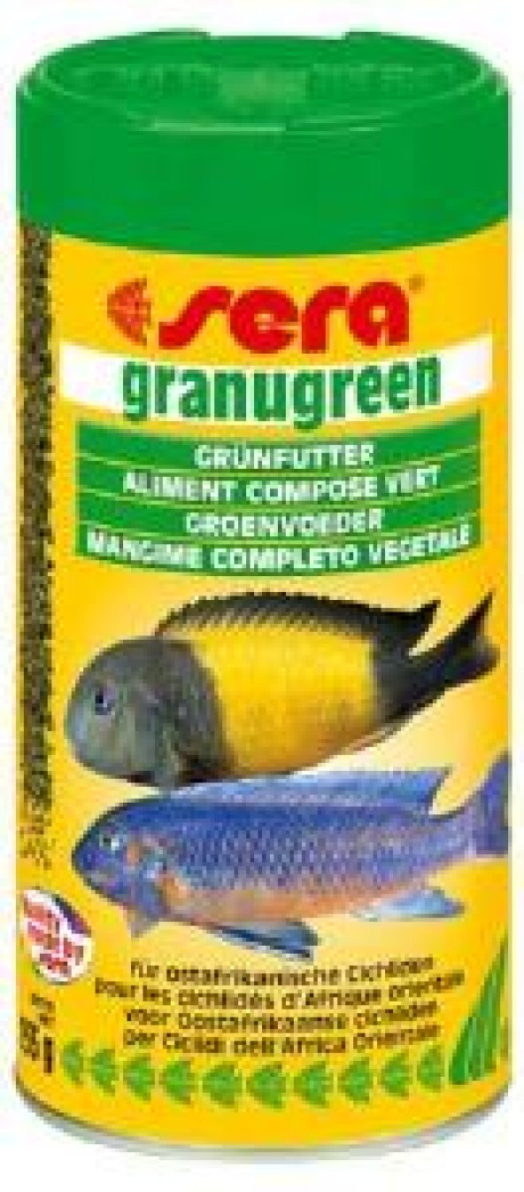 Sera Malawi Granules (Granugreen) 250 ml. 135 gr  Skt: 11/2028 Orjinal Kutusunda ürün görseli 1