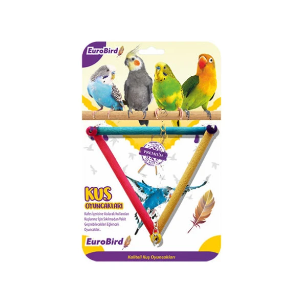 EuroBird Kuş Oyuncağı Üçgen Salıncak (KY09) ürün görseli 1
