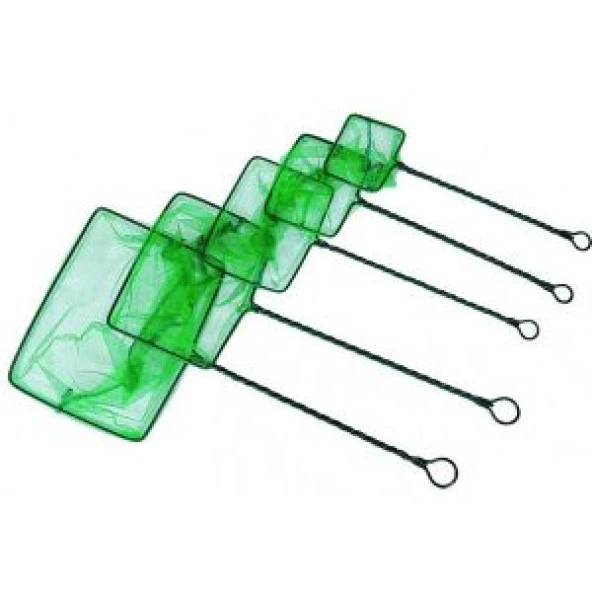 Akvaryum Balık Kepçesi 4 inç 10x8 cm  Sap Uzunluğu 24 cm ürün görseli 1