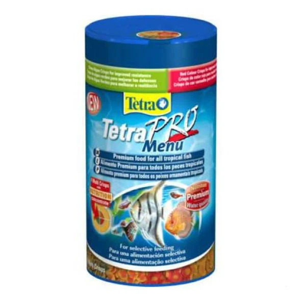 Tetra Pro Menu 250 ml 64 gr SKT: 10/2028 Orjinal Kutusunda ürün görseli 1