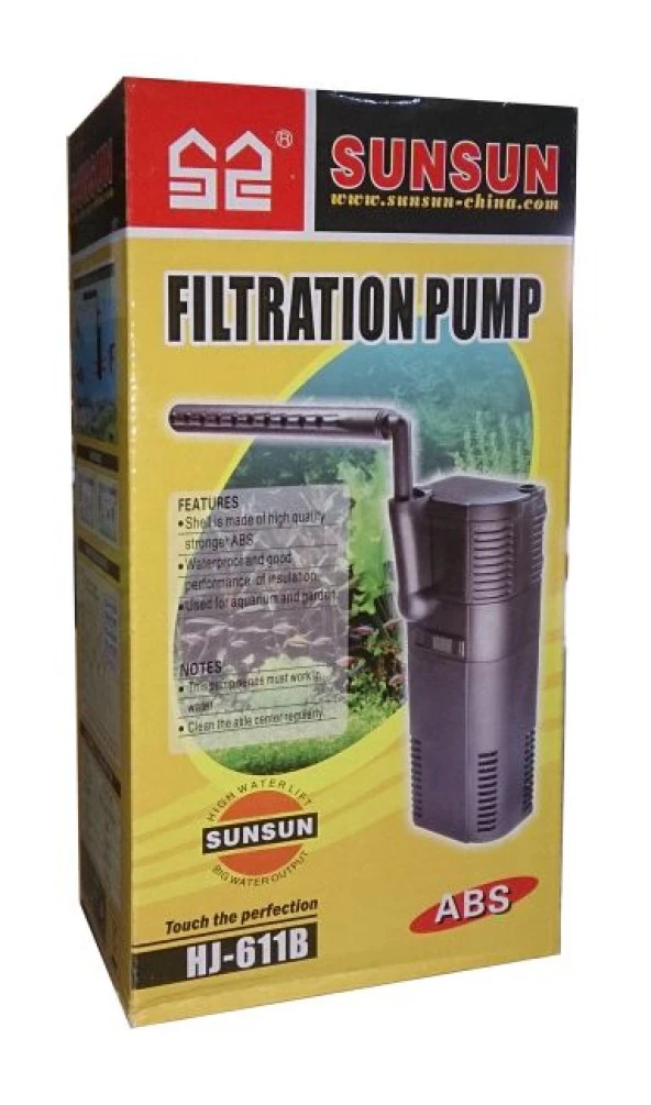 Sunsun HJ 611B Akvaryum İç Filtre  450 L/H, 6W ürün görseli 1