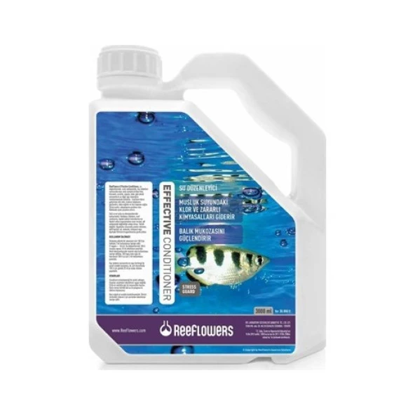Reeflowers Effective Conditioner 3000ml  Skt:04/2029  Akvaryum su düzenleyici ürün görseli 1