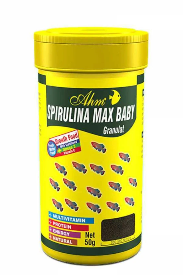 Ahm Spirulina Max Baby Granulat 100 ml Skt:04/2029 ürün görseli 1