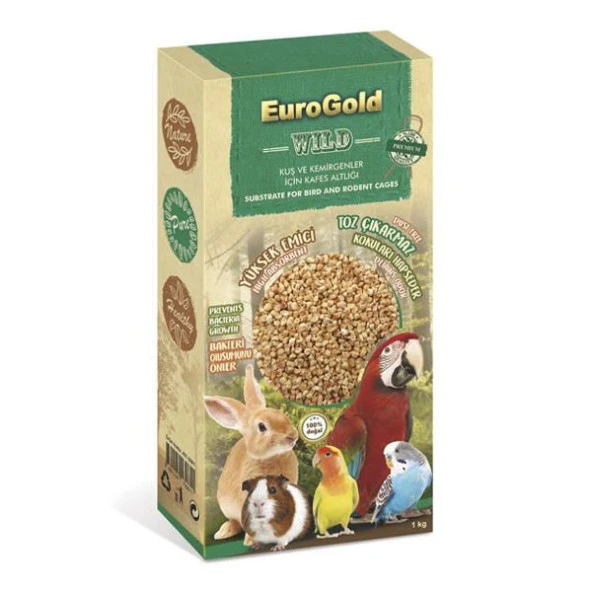 Eurogold Kuş ve Kemirgen Kafes Altlığı 1 kg ürün görseli 1