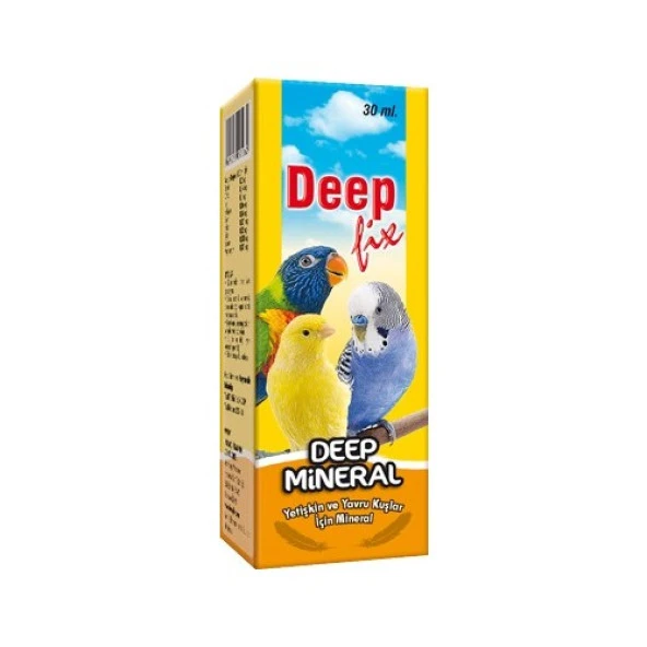 Deep Mineral 30ml Kuş Mineral Takviyesi Skt: 04/2027 ürün görseli 1