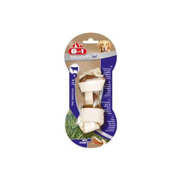 8 in 1 Beef Delight Bones S Köpek Ödül Kemiği Skt: 08/2027 ürün görseli 1