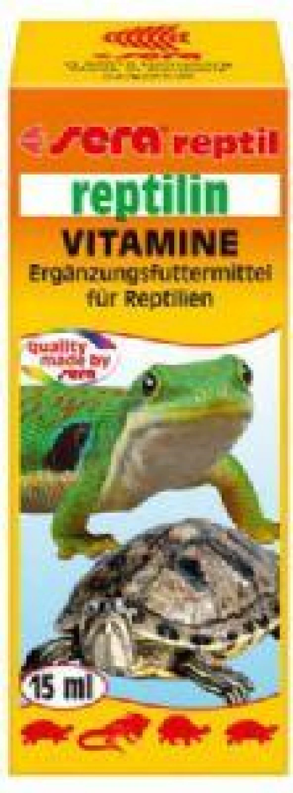 Sera Reptilin 15 ml 2810 Skt: 04/2028 Kaplumbağa için Vitamin ürün görseli 1
