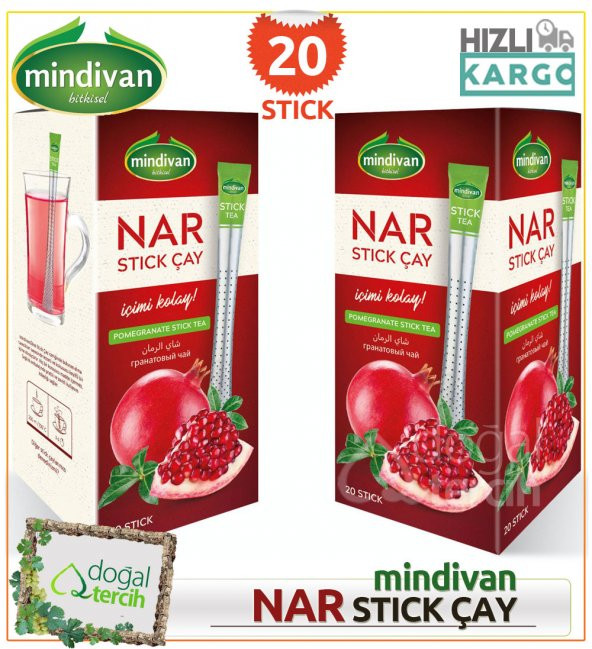 Nar Aromalı STICK Karışık Bitki Çayı 20 li ürün görseli 1