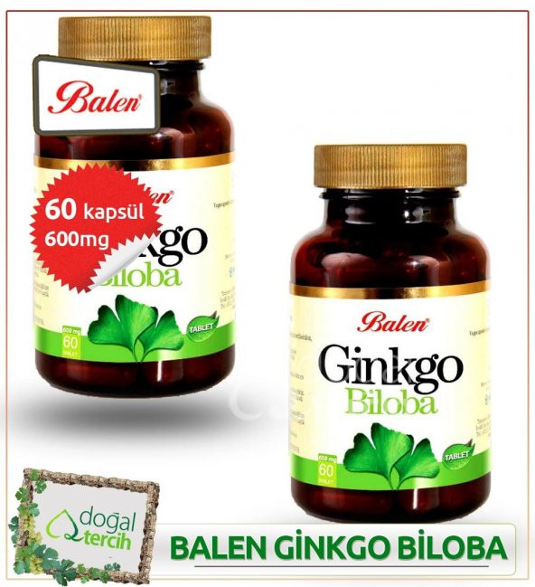3 x Balen Ginkgo Biloba 60 Tablet ürün görseli 1