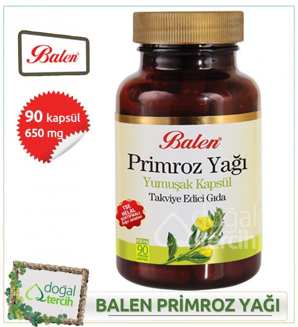 3 x Balen Primroz Yağı Yumuşak Kapsül ürün görseli 1