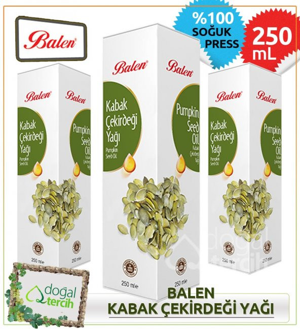 3 x Balen Kabak Çekirdeği Yağı 250 ml ürün görseli 1