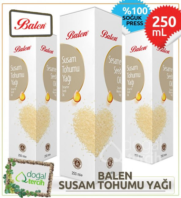 3 x Balen Susam Yağı 250 ml ürün görseli 1