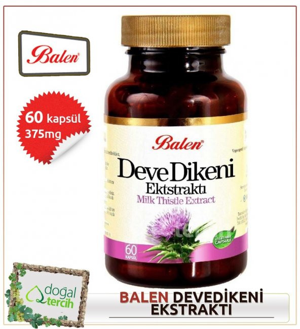 2 Adet x Balen Deve Dikeni (Milk Thistle) Ekstraktı 60 Kapsül ürün görseli 1
