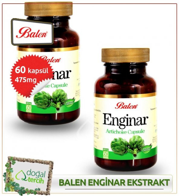 2 Adet x Balen Enginar Ekstraktlı Bitkisel 60 Kapsül ürün görseli 1