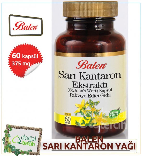 2 Adet x Balen Sarı Kantaron Ekstraktı (St. Johns Wort) Kapsül ürün görseli 1